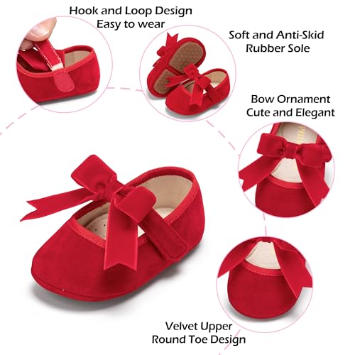 Image of PHIRAMIN Toddler Girl Mary Jane Dress Shoes-Little Girl School Uniform Shoes for Wedding Party