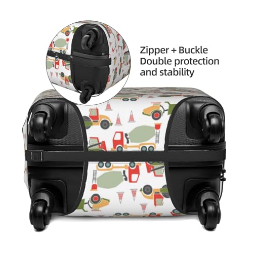 Travel Luggage Cover - Excavator Washable Suitcase Covers Protector Fits 18-32 Inch Luggage2