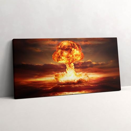 Peinture murale l'image imprimée sur toile 120x60cm de l'explosion d'une bombe atomique