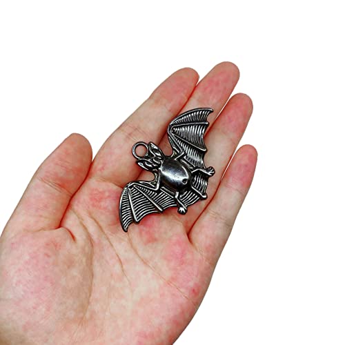 Set of 12 Bats Shower Curtain Hooks Rings Halloween Party Supplies Haunted House Decoration Stainless Steel Rustproof (Black-Bat)