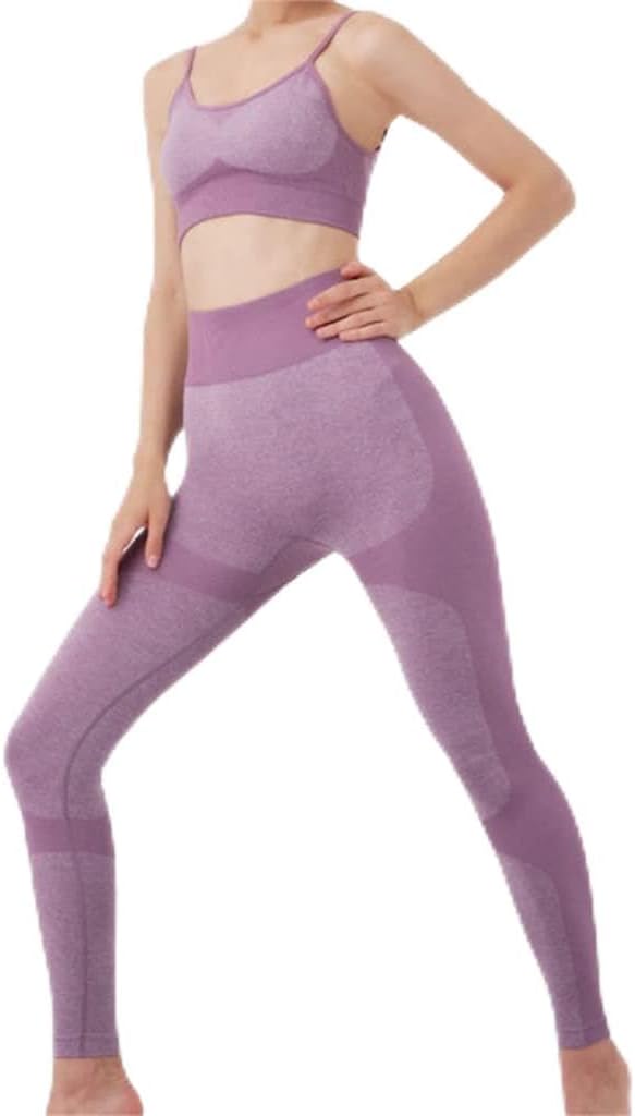 ヨガ スポーツ スーツ レディース 速乾 シームレス ヨガ スプリングとスーツ フィットネス ランニング ツーピース (Dミディアム
