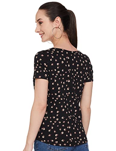 Image of Max Women's Cotton Regular Fit All-Over Printed T-Shirt