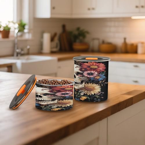 Contenedor de café de acero inoxidable con tapa hermética 17 oz miniatura 7