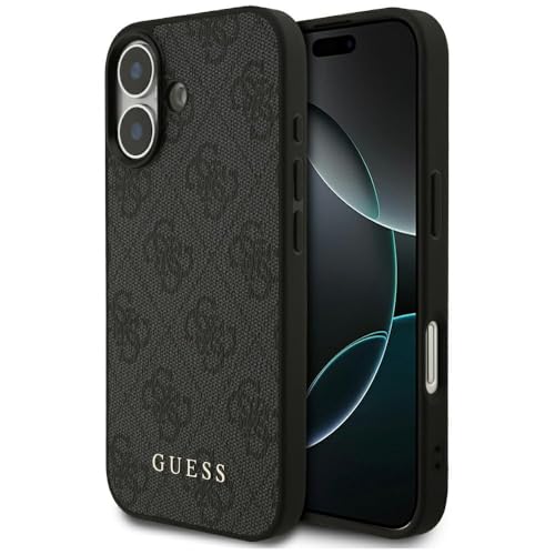 Coque iPhone 17 Guess pour éviter les rayures - Look 4G Classic Noir anti-chocs
