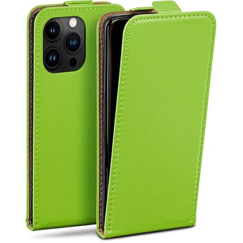 Étui iPhone 16 Pro Max moex anti-rayures vert à rabat avec film d'écran