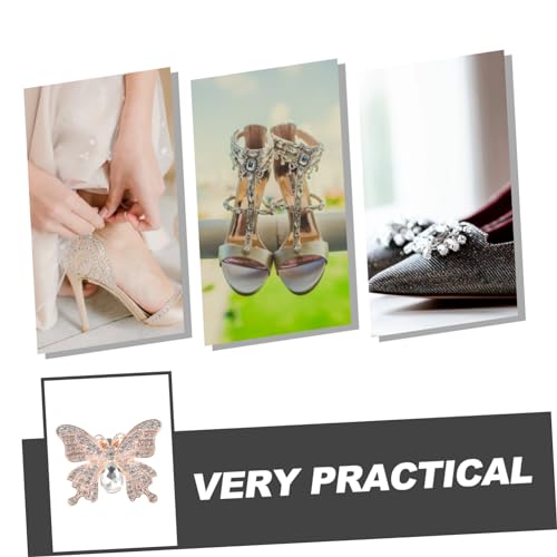 Breloques décoratives pour chaussures strass et pinces en alliage - 7