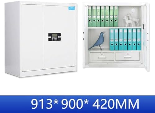 Lockable Steel File Cabinet - Modern Secure Storage with Adjustable Shelves, Durable Combination Lock, Space-Saving Organizer for Home & Office, Stylish File Storage Solution