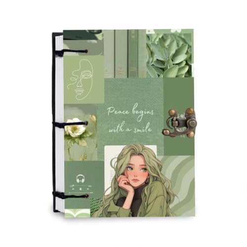 Image of Music Girl Diary Notebook 7x5 Inch 160 Pages Unruled Journal for Notes