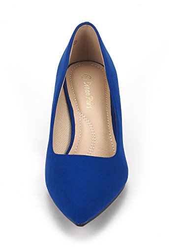 DREAM PAIRS Women's Pumps Kitten Pump Heel Shoes,Royal/Blue,11 - image 5