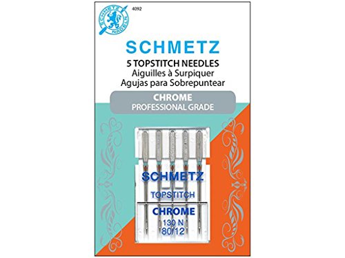 Schmetz SCH4092 Topstitch Size 80/12 Needle Chrome Topstitch