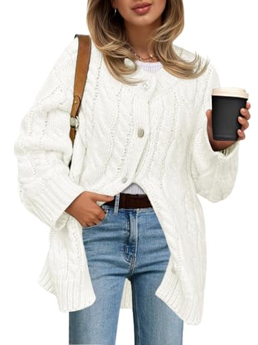 Saodimallsu Womens Cable Knit Cardigan Sweaters...