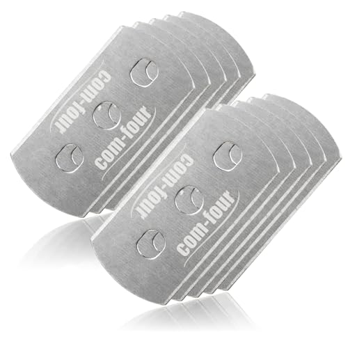 COM-FOUR® 10x Cuchillas de repuesto para limpieza de raspadores - Accesorios para utensilios de limpieza - Cuchillas raspadoras de repuesto (10 piezas de cuchillas de repuesto)