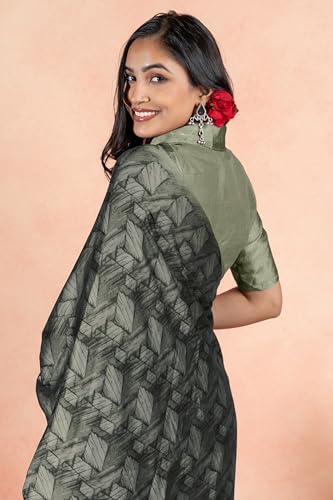 Image of MIRCHI FASHION Women Saree Floral Printed Chiffon | Breathable Lightweight Summer Sari for Office and Daily Use with Unstitched Blouse (Available in 20 Styles)