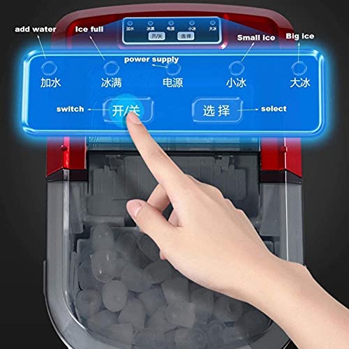 Máquina portátil compacta para hacer hielo roja miniatura 2