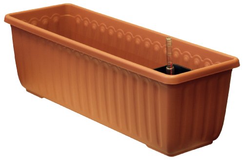 Schumm 1909024003 Siesta Lux - Jardinera de balcón con sistema de riego automático (40 x 20 x 19 cm)