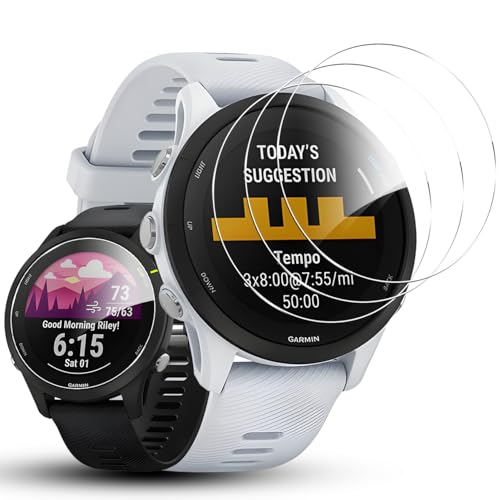 Seninhi �Ή� GARMIN Forerunner 255S Music/Forerunner 255s �K���X�t�B���� �y3���Z�b�g �� �i�� ���{���Ɏq�f�ސ��z �K�[�~�� Forerunner 255 S Music �����K���X �t�� garmi