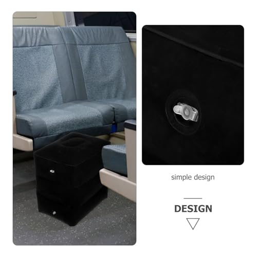 Coussin Ergonomique pour Avion Gonflable : Support Jambes Lavable et Réglable - 4