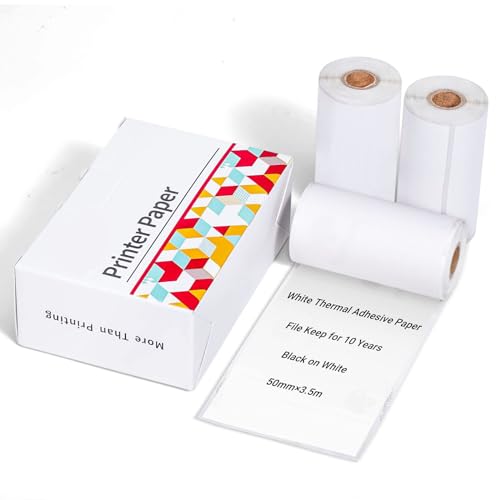 Image of Ponek T02 Mini Printer (Pink with 1 Roll Paper+T02 Paper (50mm x 3.5m & Keep 10 Years)