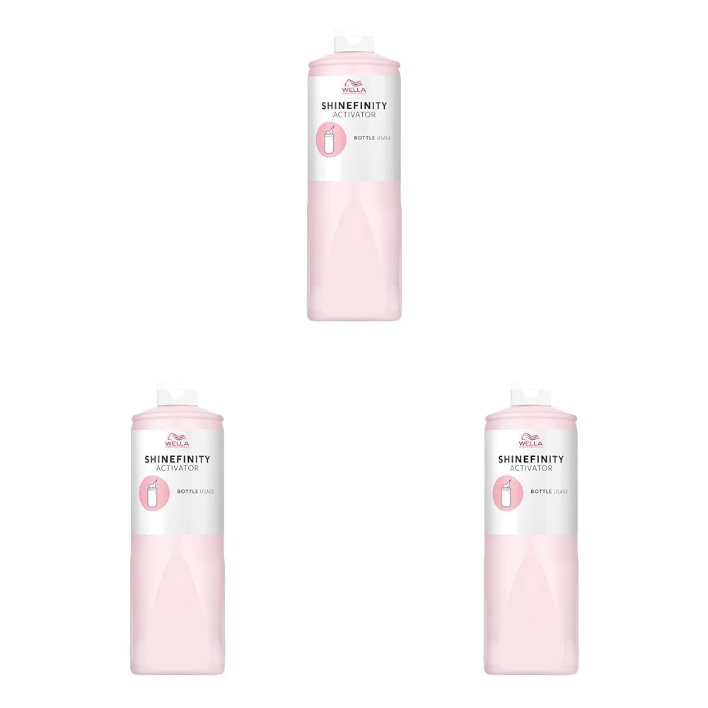 Wella Professionals Shinefinity Activator - Bottle – 2% Entwickler für schnelles Auftragen mit der Flasche – für Shinefinity Glaze demi-permanente Tönung– pH-kontrolliert & sanft – 1L - 3er Pack