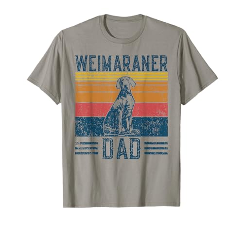 Dog Weimeraner Dad - Vintage Weimaraner Papa T-Shirt