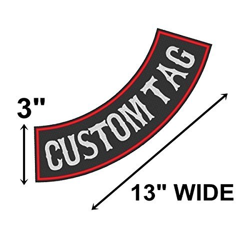 Custom Embroidered 13" Side Rocker Vest Patch Motorcycle Biker Patch Club Mc (B) #TOP1