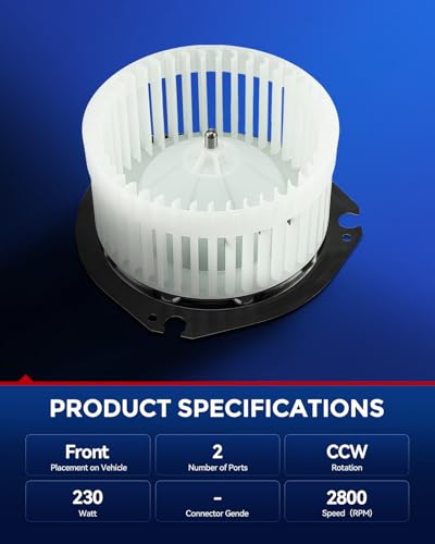 Image of KAX 700067 AC Blower Motor for Express 1500 1996-2014,Express 2500 3500 1996-2025,Express 4500 2009-2023,Savana 1500 1996-2014,Savana 2500 3500 1996-2025,Savana 4500 2009-2023,HVAC Heater Blower Motor
