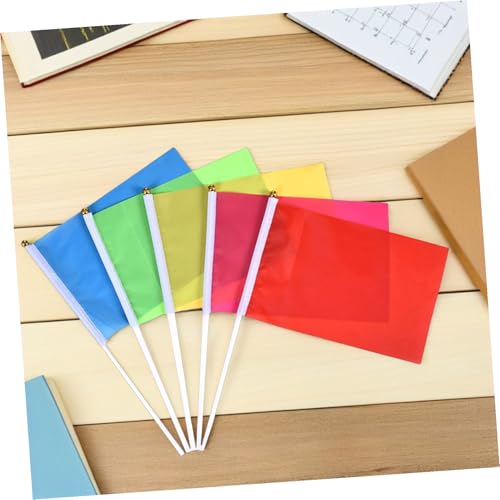 Mini Drapeaux sur Bâtonnet en Polyester Résistant pour Défilé Vibrant