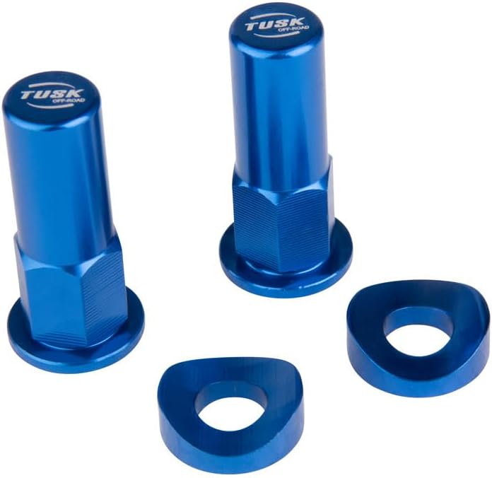 Tusk Rim Lock Nut/Spacer Kit Blue For YAMAHA YZ125 1974-2022