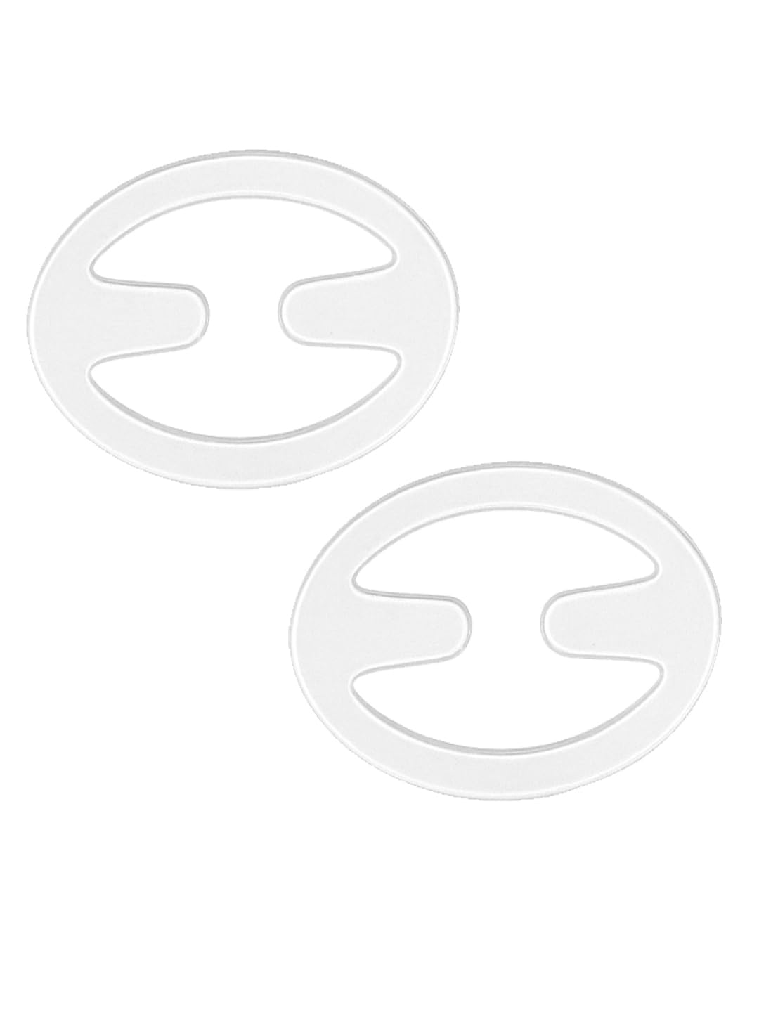 styfun Women's Multi-Shape Bra Strap Clips (Black, Transparent, Beige)-picture-19
