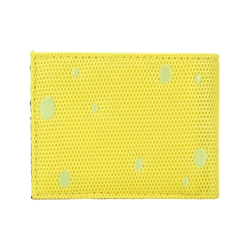 Portefeuille à deux volets Bob l'éponge jaune en taille unique