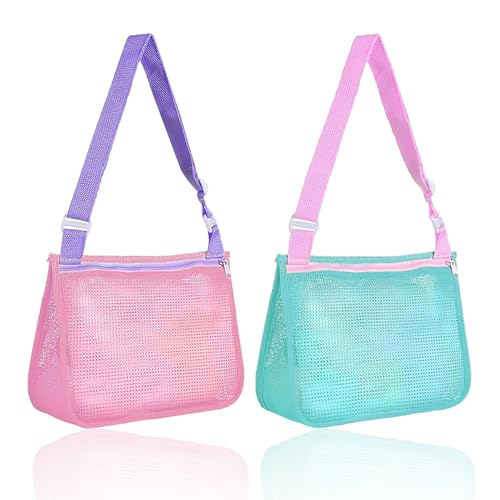 2 Stück Strandspielzeug-Aufbewahrungstasche,...