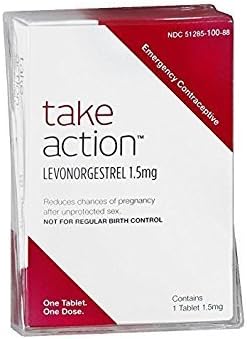 Take Action Emergency Contraceptive *Compare to Plan B* Levonorgestrel 1.5 mg 2 Pack = 2 Tablets