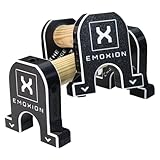 Emoxion Barras Paralelas Calistenia Profesionales PEQUEÑAS, Ideales Para Calistenia En Casa Soporte De Flexiones Entrenamiento Funcional Y Ejercicios De Gimnasia Artística. Version Nemexis (NEGRAS)