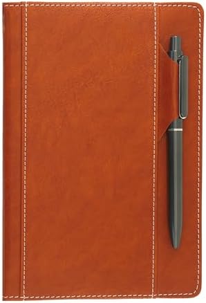 Premium Hardcover Executive Notebook with Pen and Pen Holder Clip...