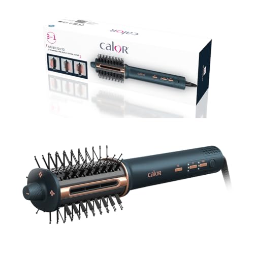 Calor Air Brush 3D, Brosse soufflante 3-en-1, Sèchage, Lissage, Brushing, 3vitesses/3températures, Simple d'utilisation, UB9720C0