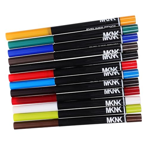 Healeved 12Piezas Lápices Para Maquillaje De Ojos Delineador Para Ojos Lápiz De Suministro De Maquillaje Para Mujeres Colores