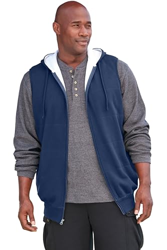 Image of Boulder Creek by KingSize Men's Big & Tall Tall Thermal-Lined Fleece Vest