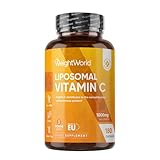 Liposomal Vitamin C Capsules 1000mg - 180 Vegan Capsules (3 Months Supply) - with Rosehip & Sunflower Phospholipid - L-Ascorbic Acid - Non-GMO & Gluten-Free Liposomal VIT C Supplement for Men & Women