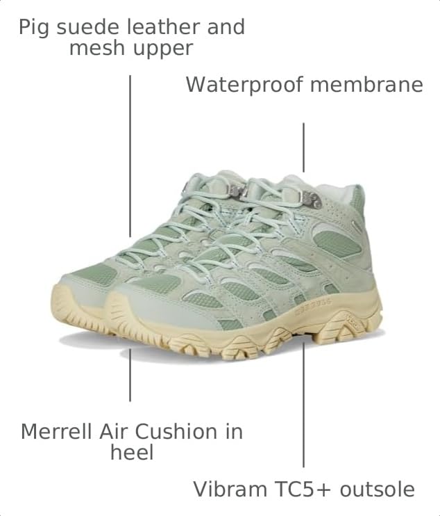 Image of Merrell Women's Moab 3 Mid Waterproof Hiking Boots