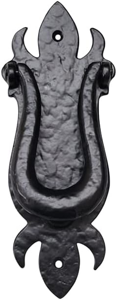 Adonai Hardware "Alammelech Antique Cast Iron Door Knocker - Black Powder Coated