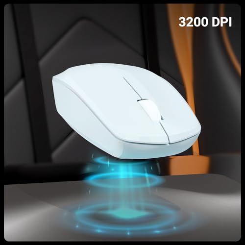 Image of Zebronics Wireless Mouse, 2.4GHz, 3200 DPI, 3 Buttons, Comfortable & Ergonomic, USB Nano Receiver, On /Off Switch, Power-Saving Mode, Works on Most Surfaces, for Mac | Laptop | Computer (Freego, Blue)