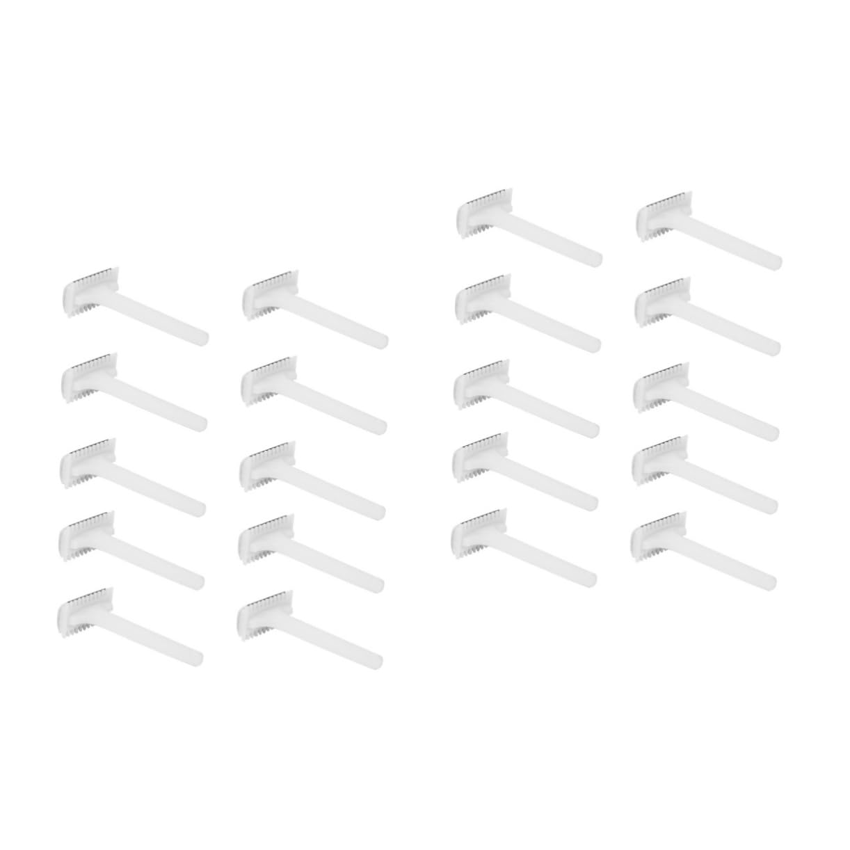 ERINGOGO 50 Pezzi Rasoio per e Ascelle Design Doppia per Facile e Strumenti Portatili per per Esfoliare e Rimuovere Superflui Bianco