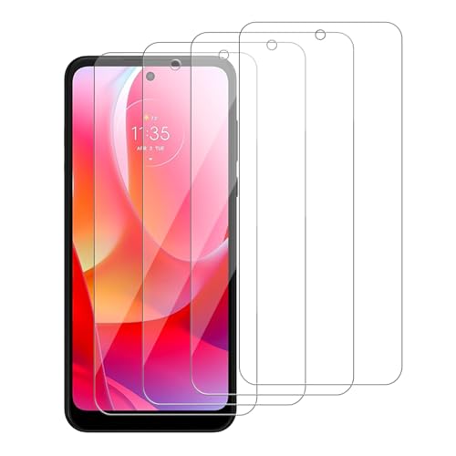 iCsapr [4 Pack Glass Screen Protector Compatible for Motorola Moto G Power (2022) / XT2165 [9H Hardness]-HD Screen Tempered Glass Scratch Resistant Easy Install [Case Friendly]