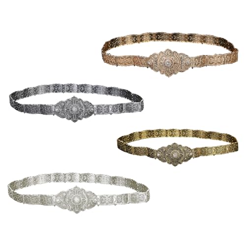 Unique Metal Waist Belt Exquisites Flower Decoration Waist Chain Fashion Belt For Stylish Women Party Waist Chain4