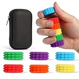6 Piezas Juguetes Sensoriales Magnéticos de Silicona, Diseño Ergonómico con Protuberancias Suaves, para Relajación y Enfoque Mental, Uso en Casa, Oficina y Viajes
