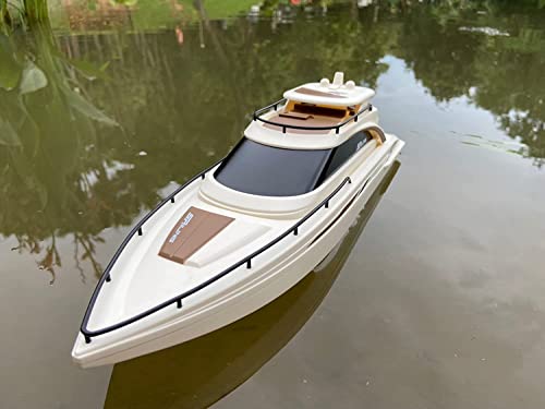 SOWOFA H139 Remote Control Boat Simulation Yacht Boat Model Lakeside Indoor and Outdoor Water Entertainment 15Km/h Cruise Ship Model Suitable for Adults 14+(Dual Battery Version)