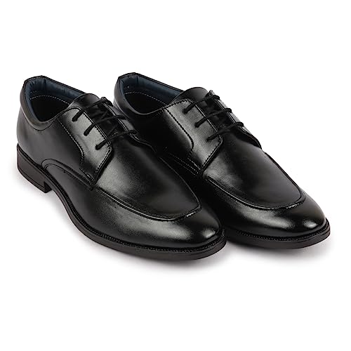 Image of FAUSTO Men's Formal Office Comfort Lace-Up Derby Shoes