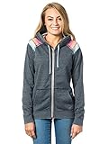 Efecto desteñido. RIP CURL Del Sol Sudadera con Capucha para Mujer, Mujer, del Sol, Negro, XXS