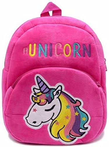 Image of blue tree Cute Boy's and Girl's Plush Bag Medium Quality Full Embroidery Designs Mini Travel Backpack Mango (Mango-Ch Unicorn)