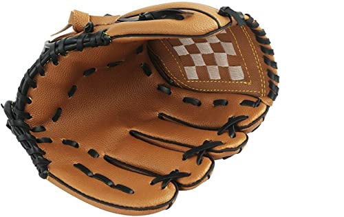 AL-FAHMI Baseball Gloves Ball Catching Mitt for Adult &Youth Sports Softball Catch Glove Sports Baseball Softball Midwest Outdoor Catch Glove (‎1Pc PU Leather Left hand Glove)